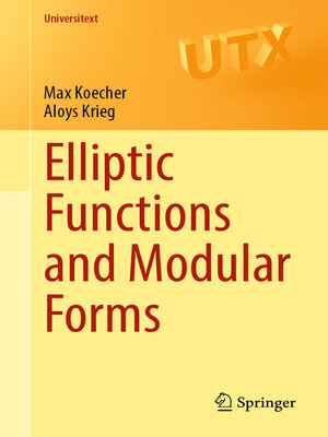 cover image of Elliptic Functions and Modular Forms